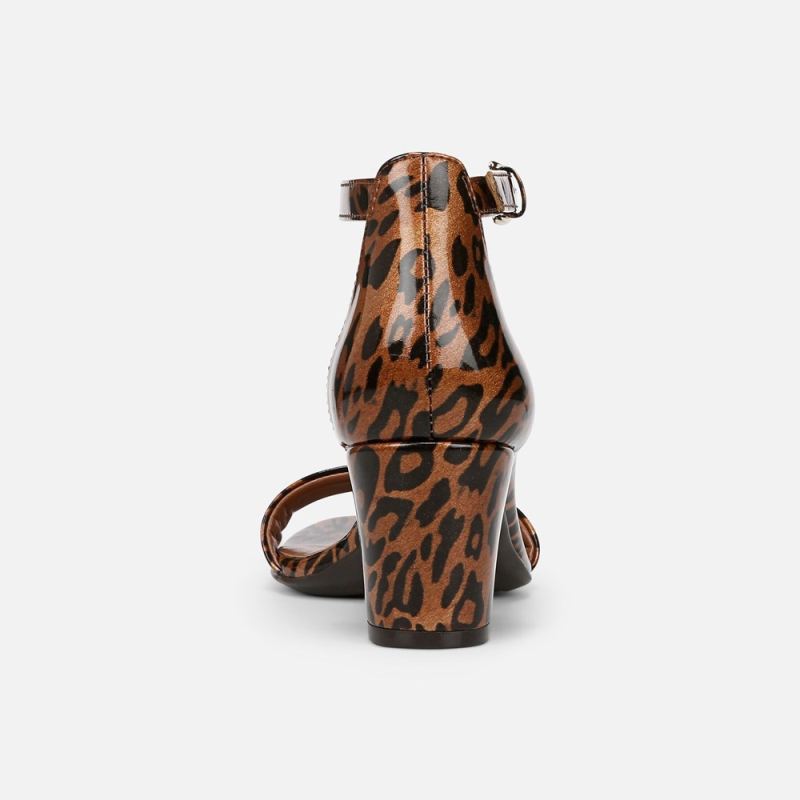 Naturalizer Women's Vera Dress Sandal - Leopard Print Faux Leather