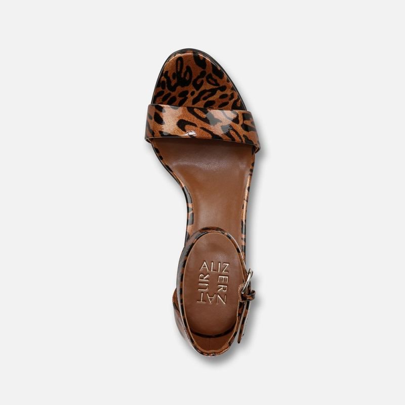 Naturalizer Women's Vera Dress Sandal - Leopard Print Faux Leather