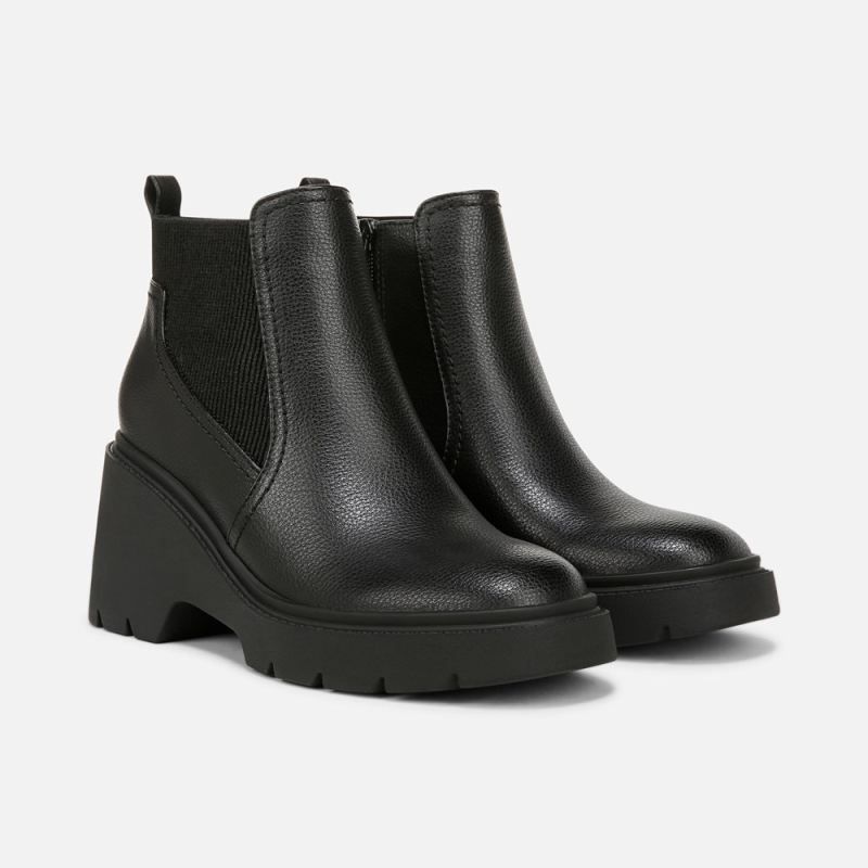 Naturalizer Women's Soul Cora Ankle Boot - Black Faux Leather