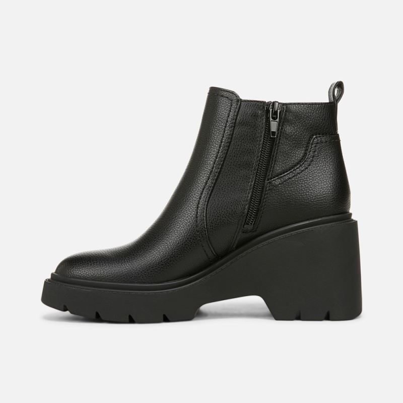 Naturalizer Women's Soul Cora Ankle Boot - Black Faux Leather