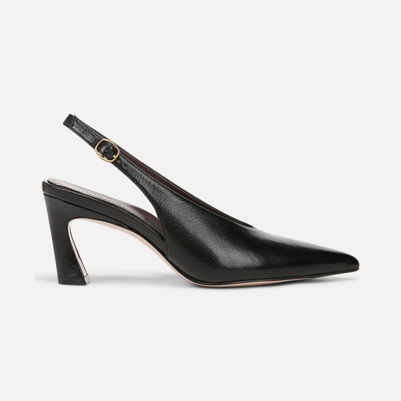 Naturalizer Women's 27 EDIT Elaine Slingback Dress Shoe - Black Leather