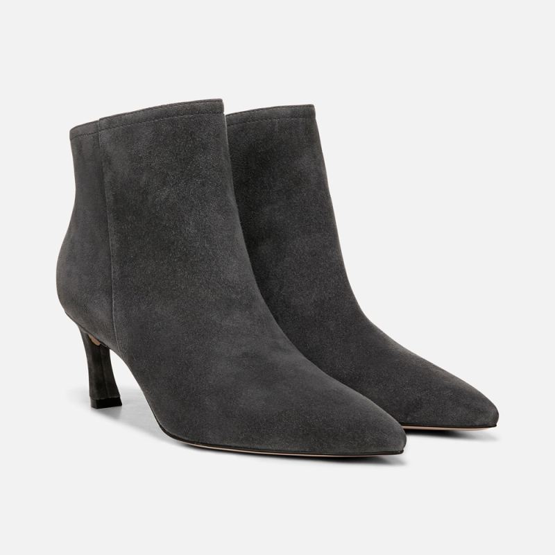Naturalizer Women's 27 EDIT Maya Stiletto Bootie - Dark Grey Suede