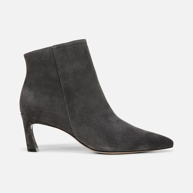 Naturalizer Women's 27 EDIT Maya Stiletto Bootie - Dark Grey Suede