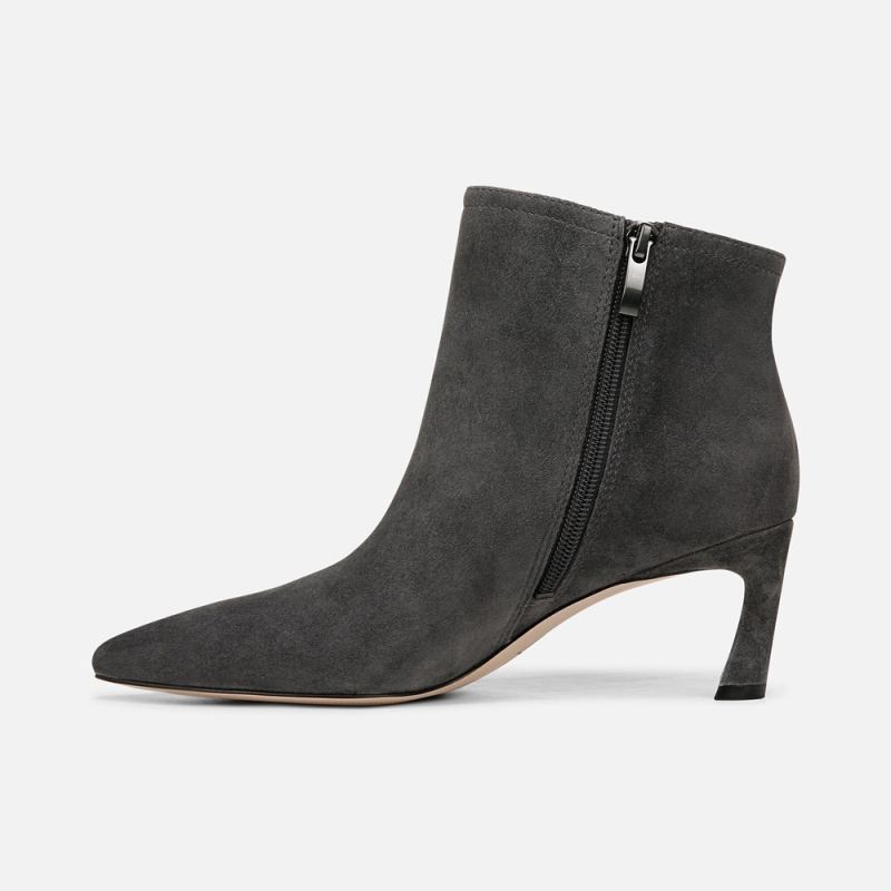 Naturalizer Women's 27 EDIT Maya Stiletto Bootie - Dark Grey Suede