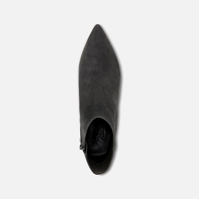 Naturalizer Women's 27 EDIT Maya Stiletto Bootie - Dark Grey Suede
