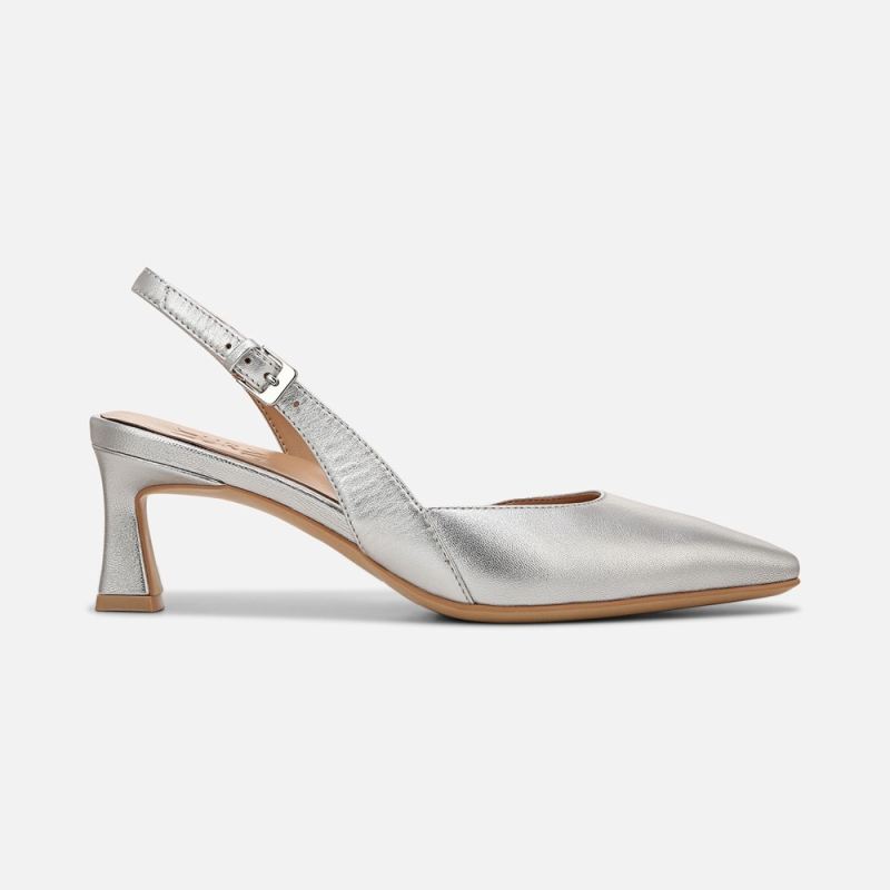 Naturalizer Women's Dalary Slingback Pump - Silver Leather
