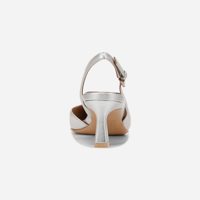 Naturalizer Women's Dalary Slingback Pump - Silver Leather