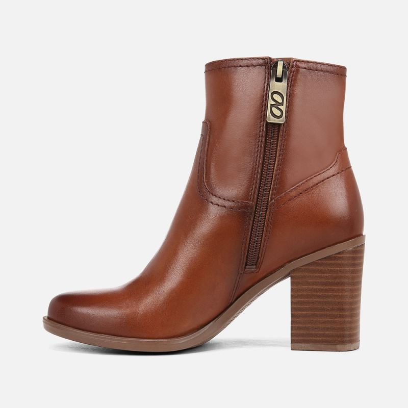 Naturalizer Women's Kalina Ankle Bootie - Cider Spice Brown Leather