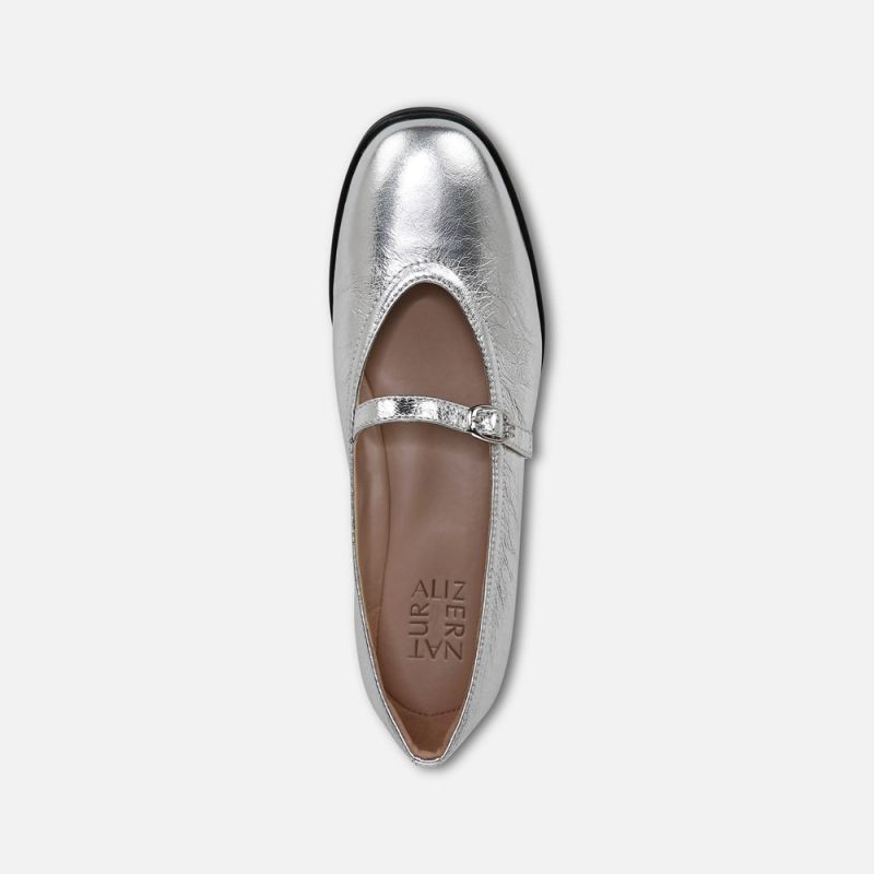Naturalizer Women's Elina Mary Jane - Silver Leather