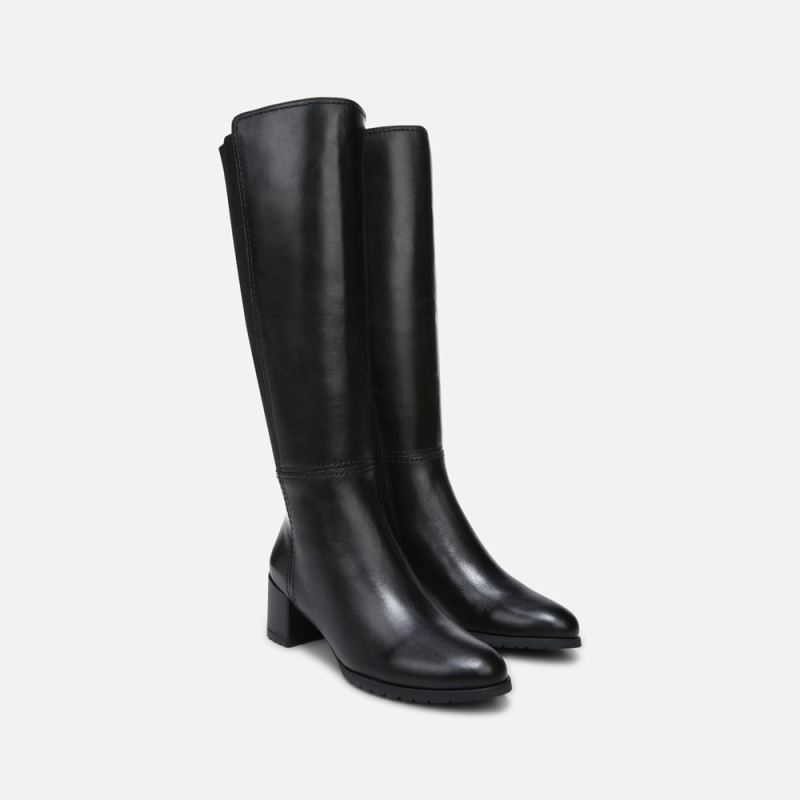 Naturalizer Women's Brent Weatherproof Knee High Boot - BLACK LEATHER