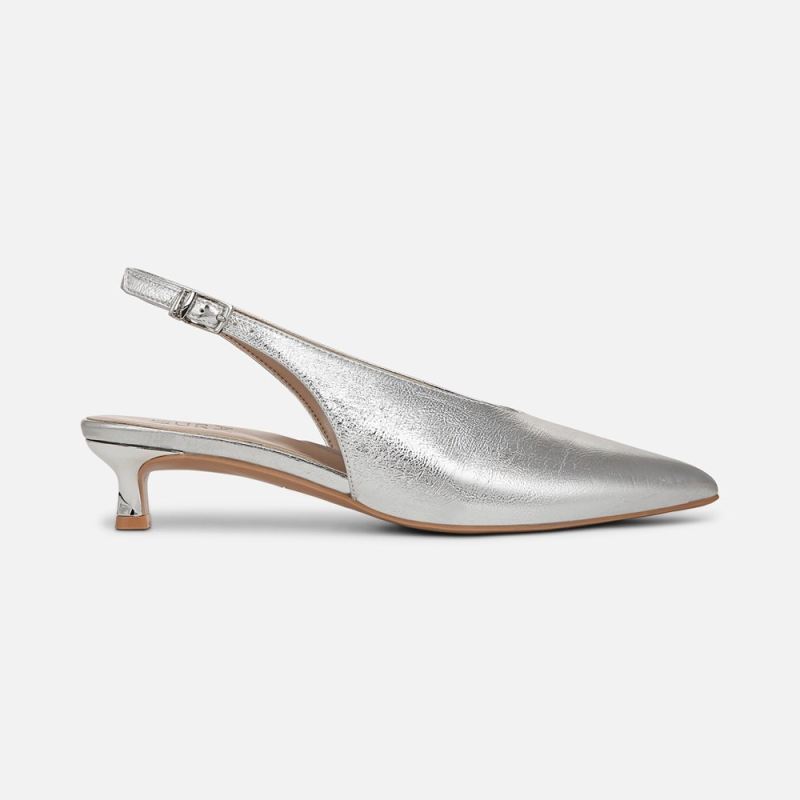 Naturalizer Women's Nicolette Pump - Silver Leather
