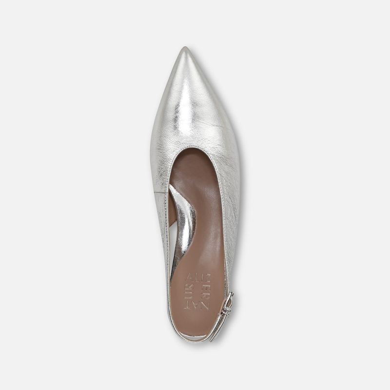 Naturalizer Women's Nicolette Pump - Silver Leather