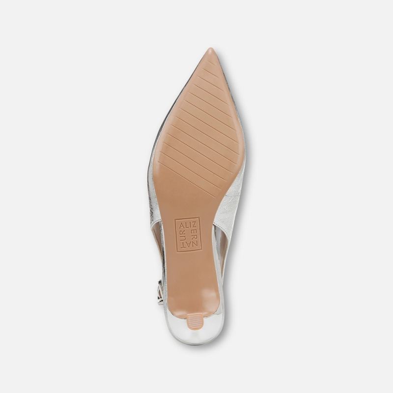 Naturalizer Women's Nicolette Pump - Silver Leather