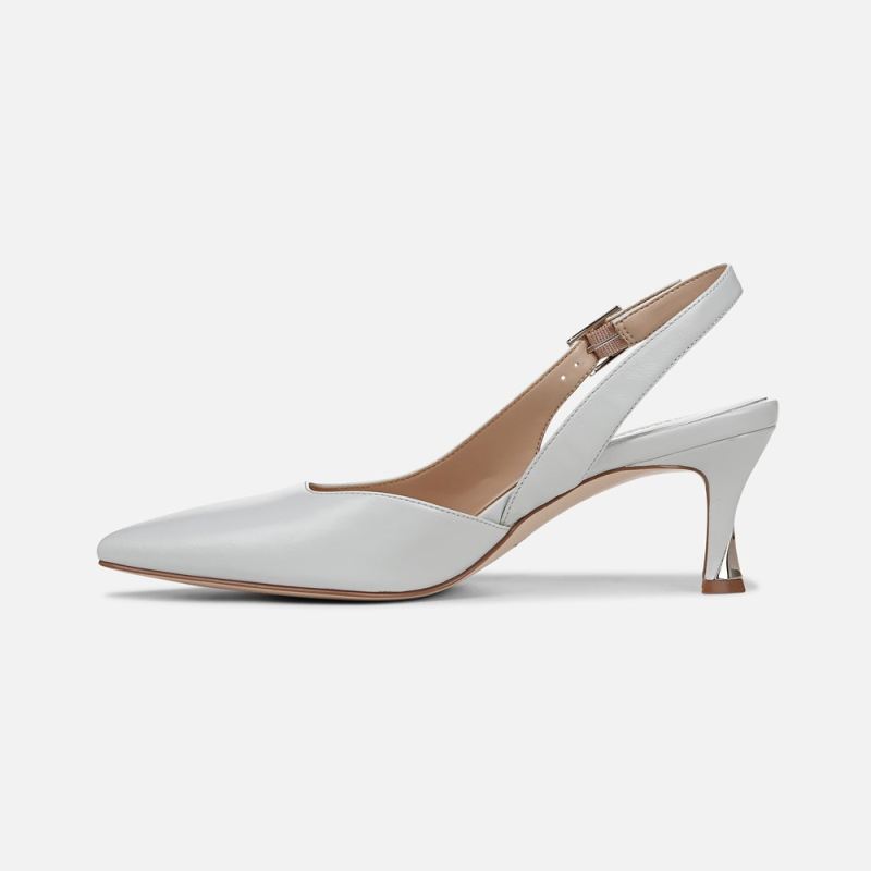 Naturalizer Women's 27 EDIT Felicia 4 Slingback Dress Shoe - Digital Mist Grey Leather