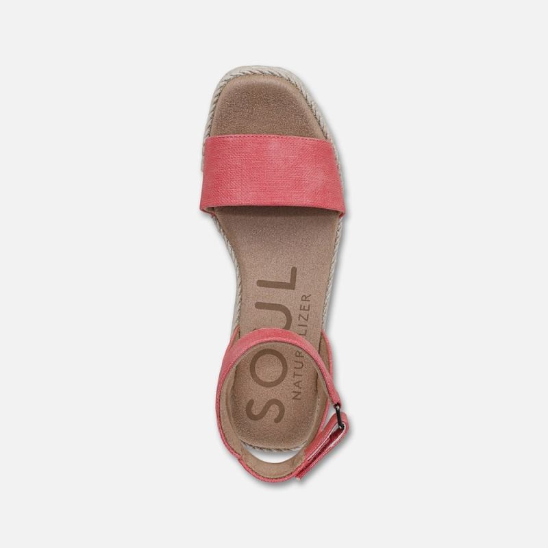 Naturalizer Women's SOUL Gloria Espadrille - Coral Fabric