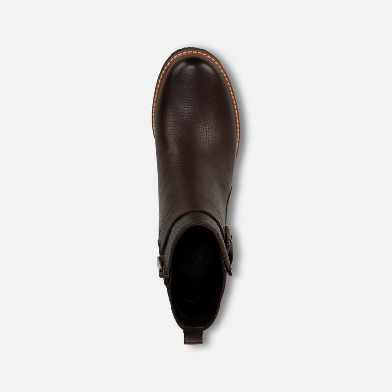 Naturalizer Women's Darry Strap Bootie - Coffee Bean Brown Leather