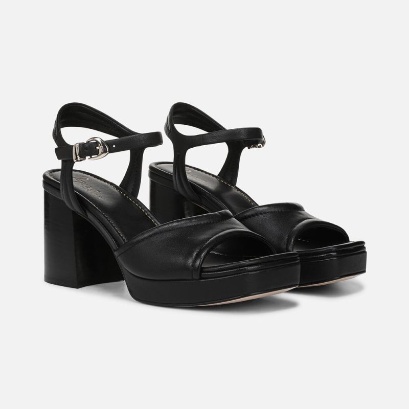 Naturalizer Women's 27 EDIT Paloma Platform Sandal - Black Leather