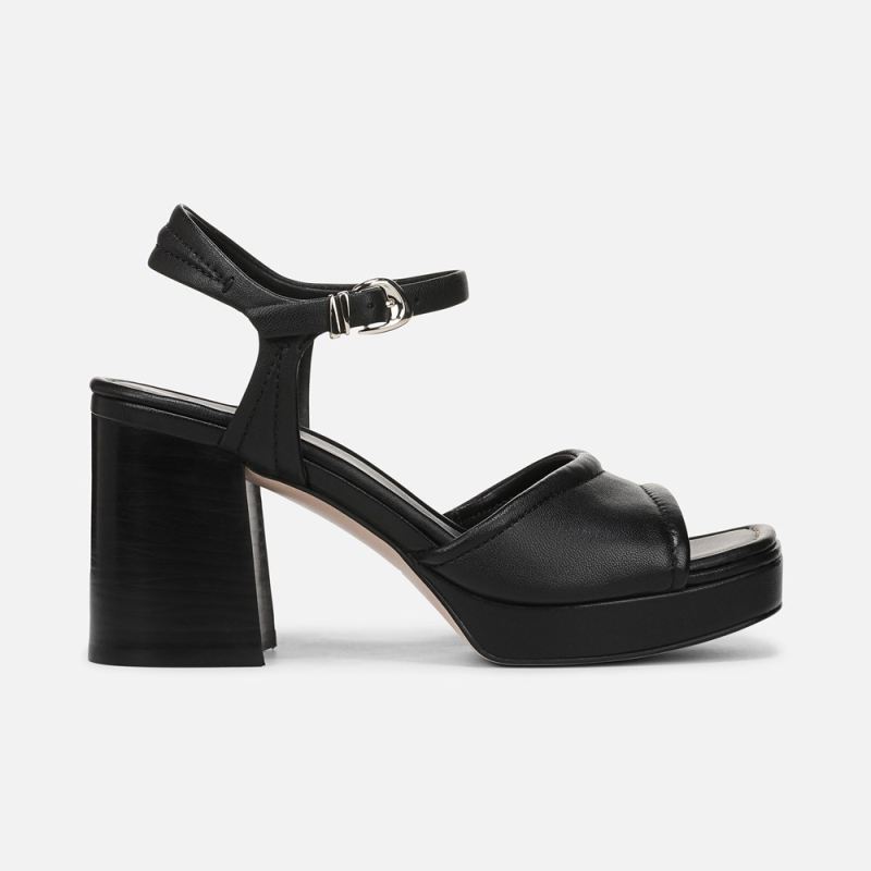 Naturalizer Women's 27 EDIT Paloma Platform Sandal - Black Leather
