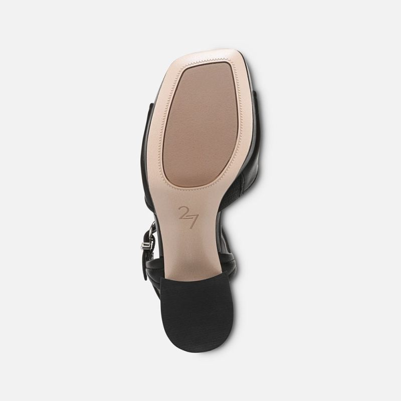 Naturalizer Women's 27 EDIT Paloma Platform Sandal - Black Leather