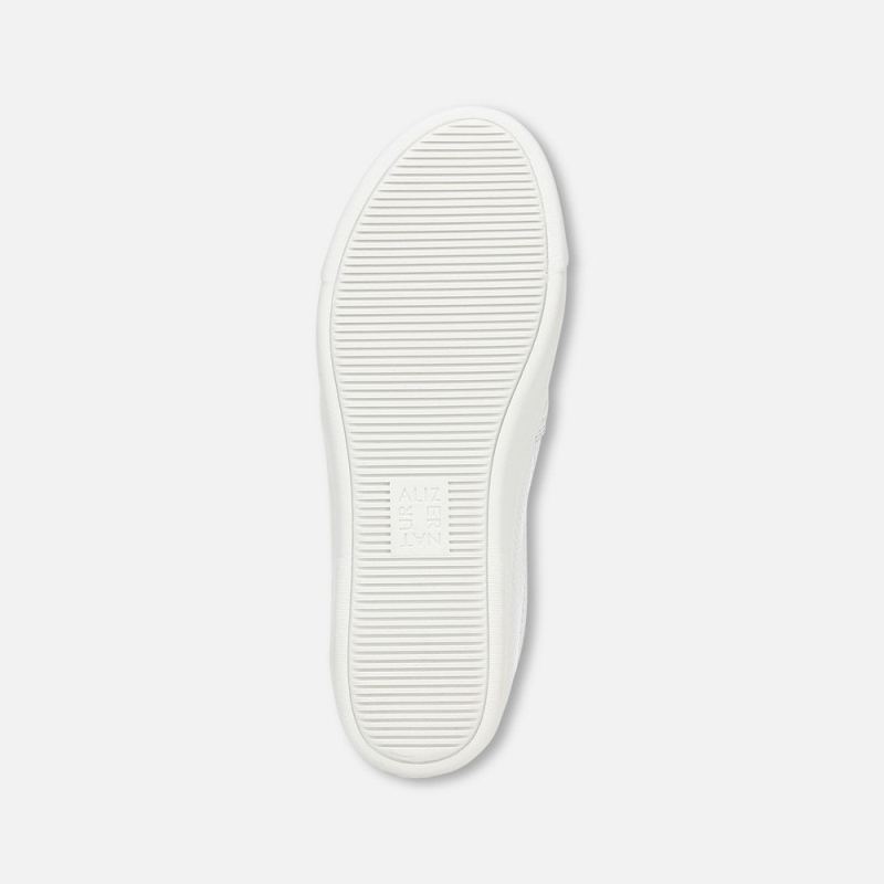 Naturalizer Women's Marianne Slip On Sneaker - White Perforated Leather
