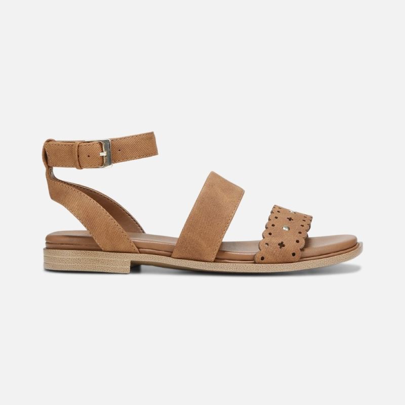 Naturalizer Women's Gana Strappy Sandal - Brown Faux Leather