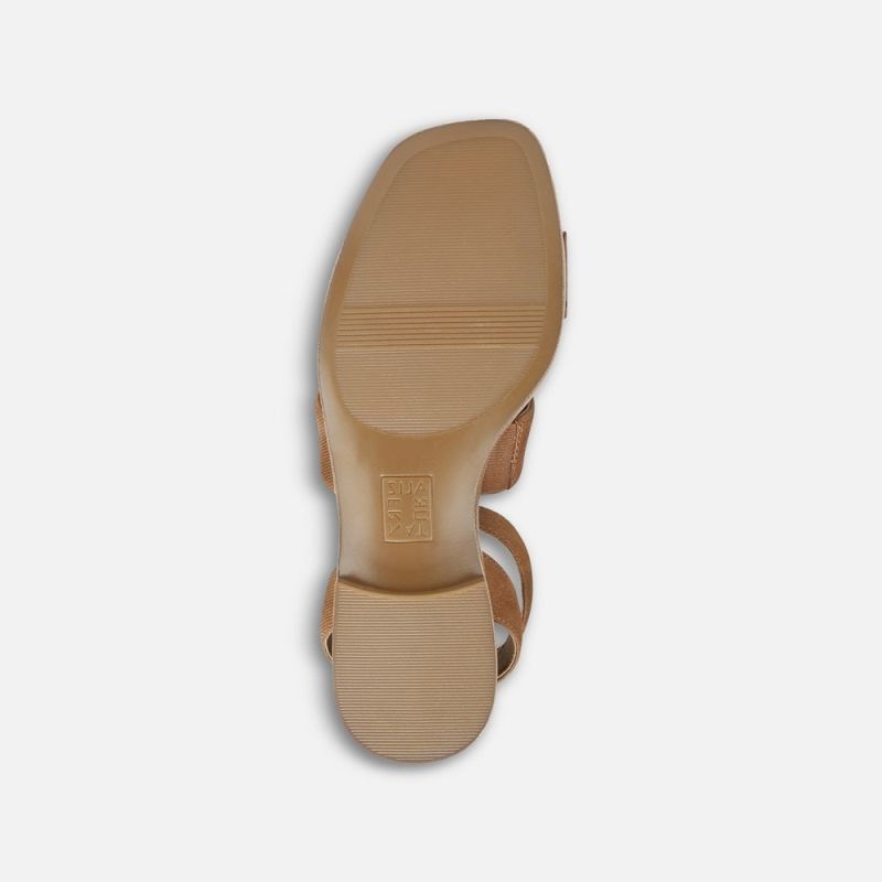 Naturalizer Women's Gana Strappy Sandal - Brown Faux Leather