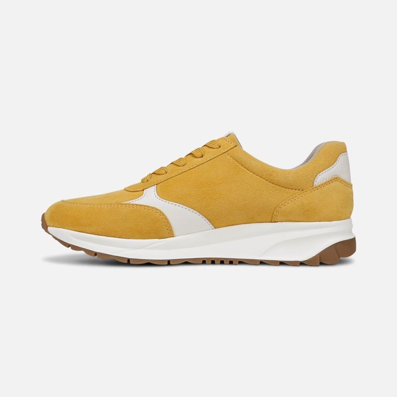 Naturalizer Women's Shay Lace Up Sneaker - Spicy Yellow Leather