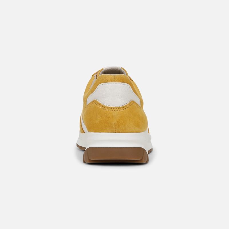 Naturalizer Women's Shay Lace Up Sneaker - Spicy Yellow Leather