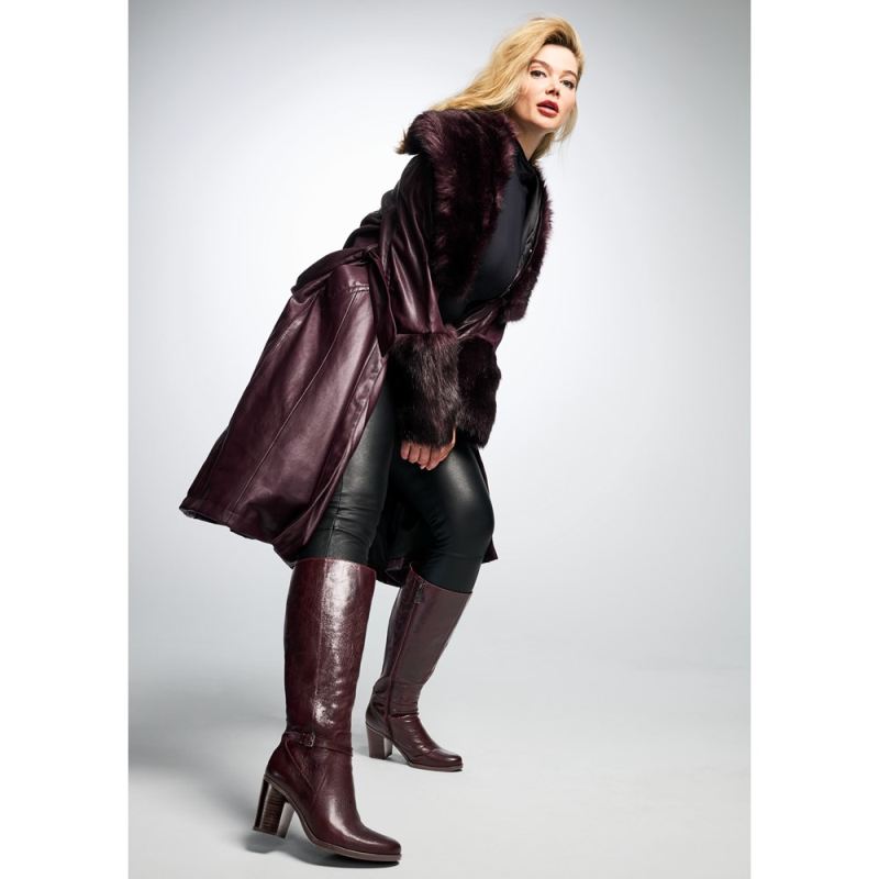 Naturalizer Women's Kalina Knee High Boot - Wine Leather