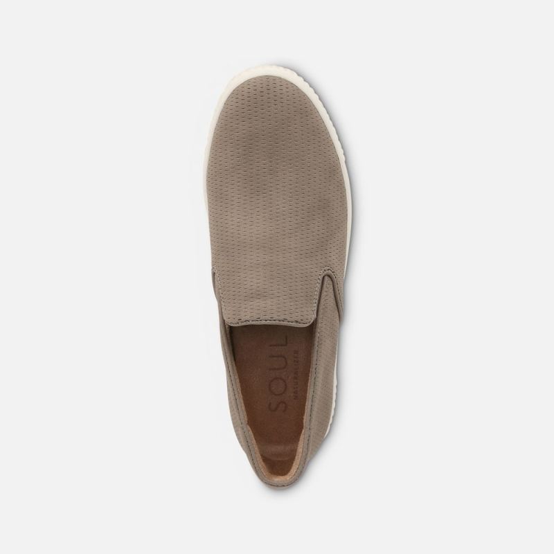 Naturalizer Women's Soul Tia Slip On Sneaker - Mushroom Synthetic