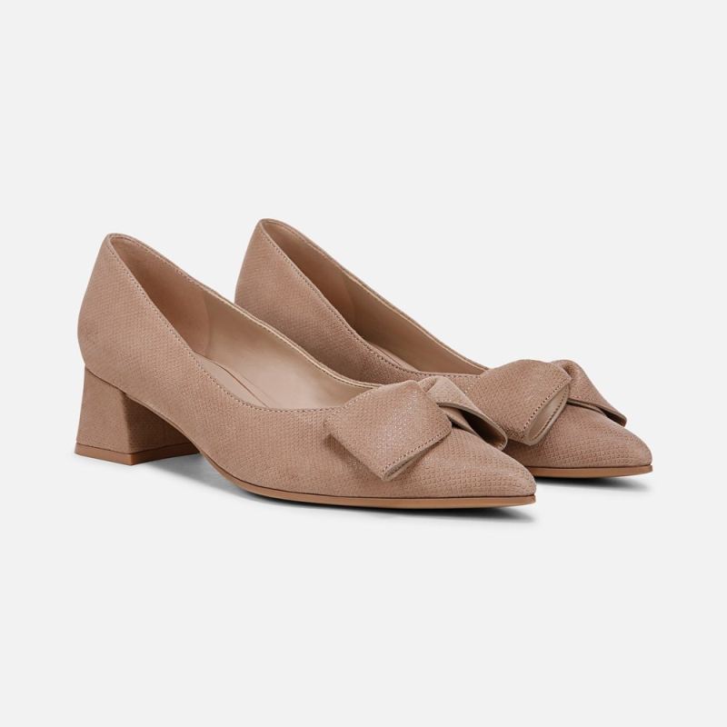 Naturalizer Women's Mavis Bow Pump - Taupe Suede