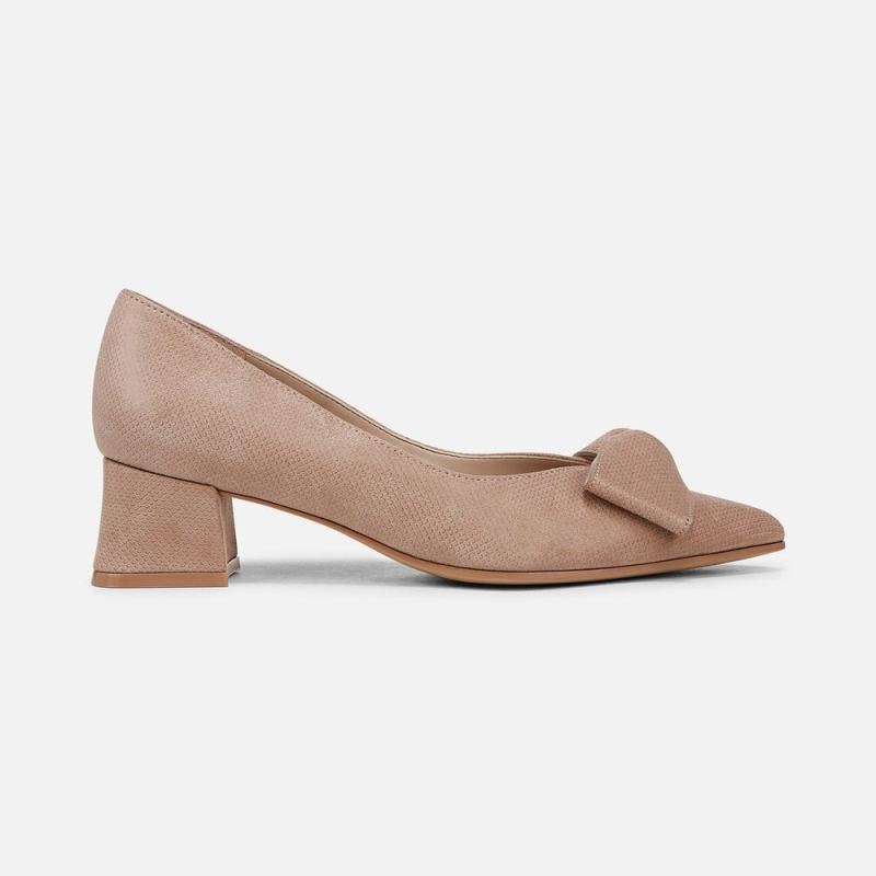 Naturalizer Women's Mavis Bow Pump - Taupe Suede