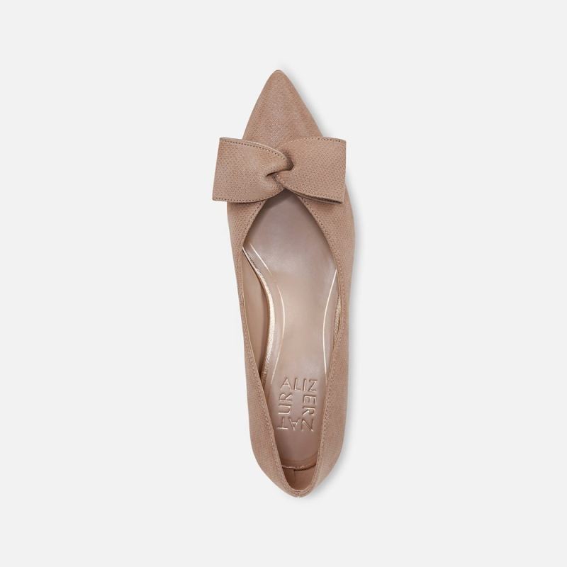 Naturalizer Women's Mavis Bow Pump - Taupe Suede