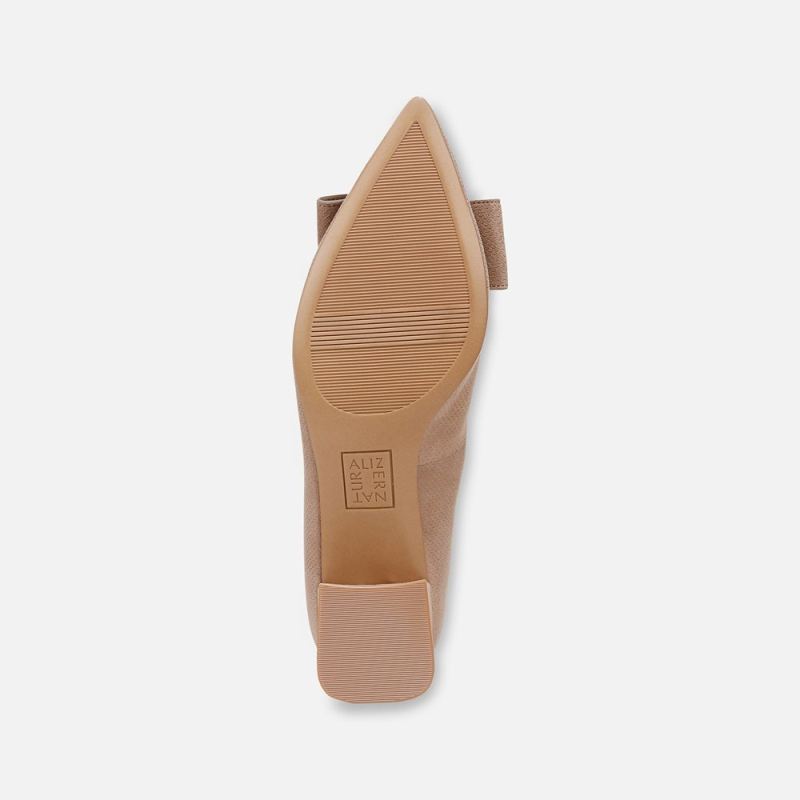 Naturalizer Women's Mavis Bow Pump - Taupe Suede