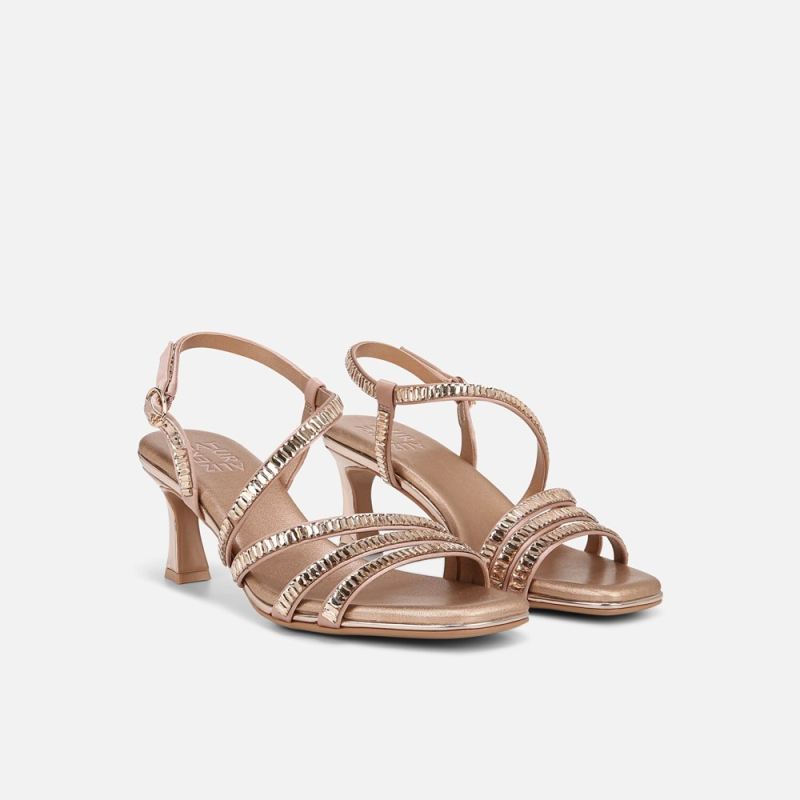 Naturalizer Women's Galaxy 2 Strappy Sandal - Rose Pink Fabric