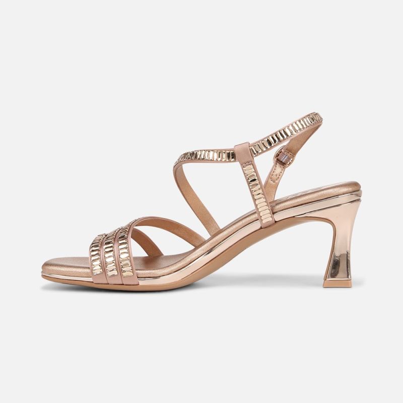 Naturalizer Women's Galaxy 2 Strappy Sandal - Rose Pink Fabric