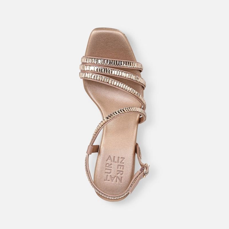 Naturalizer Women's Galaxy 2 Strappy Sandal - Rose Pink Fabric