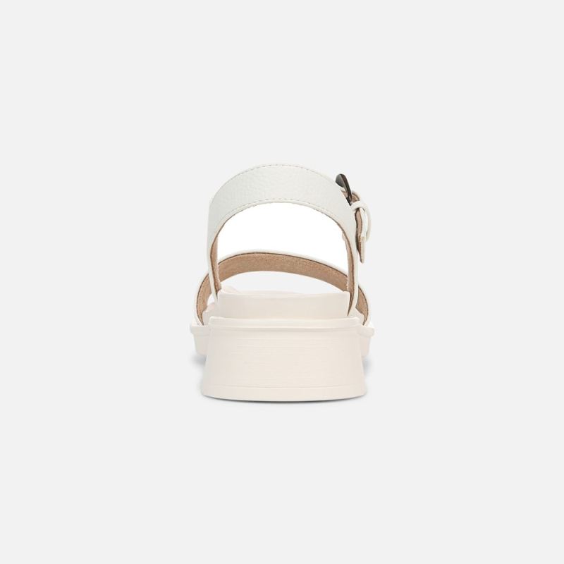 Naturalizer Women's SOUL Emma Strappy Sandal - White Faux Leather