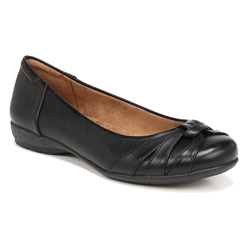 Naturalizer Women's SOUL Gift Flat - Black Synthetic