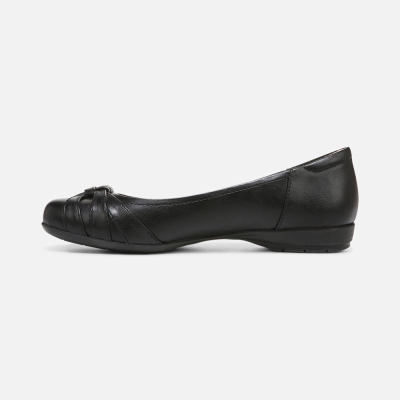 Naturalizer Women's SOUL Gift Flat - Black Synthetic
