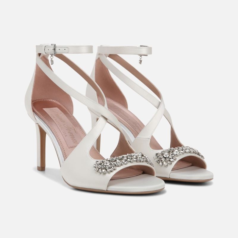 Naturalizer Women's Amor Dress Sandal - Silk White Fabric