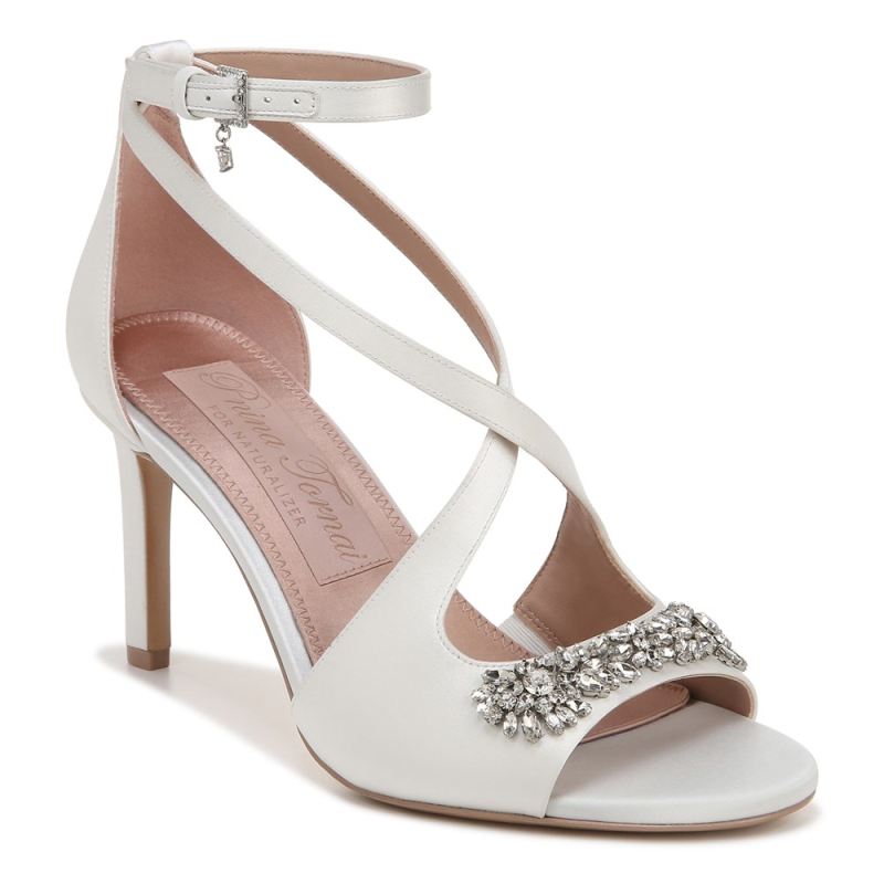 Naturalizer Women's Amor Dress Sandal - Silk White Fabric