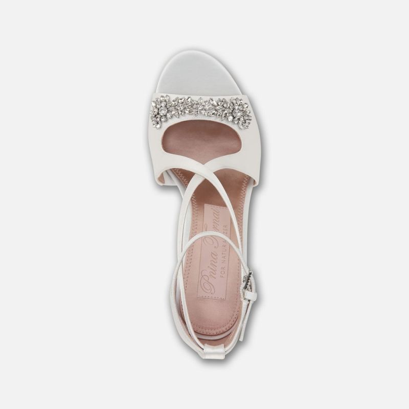 Naturalizer Women's Amor Dress Sandal - Silk White Fabric