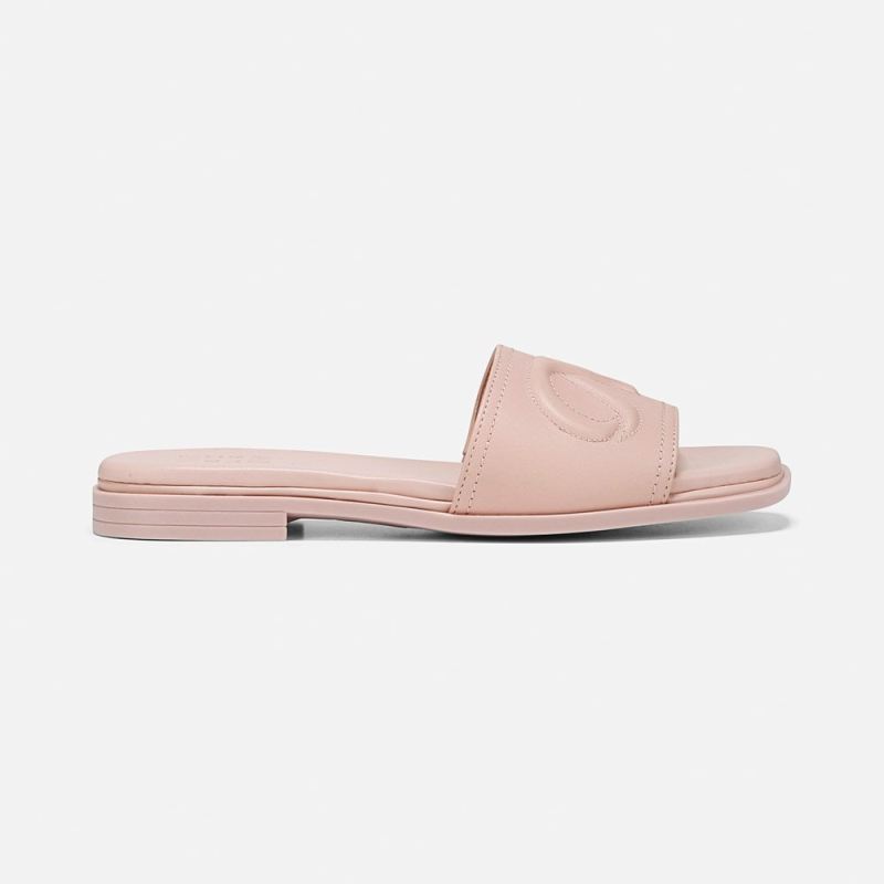 Naturalizer Women's Genevieve Slide Sandal - Cameo Blush Pink Leather