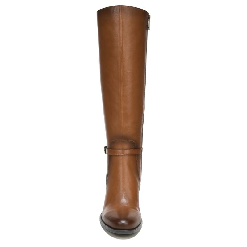 Naturalizer Women's Kalina Wide Calf Knee High Boot - Cider Spice Leather