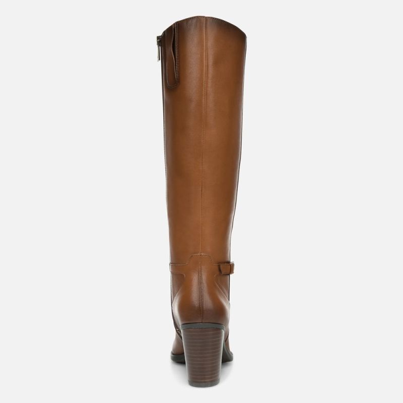 Naturalizer Women's Kalina Wide Calf Knee High Boot - Cider Spice Leather