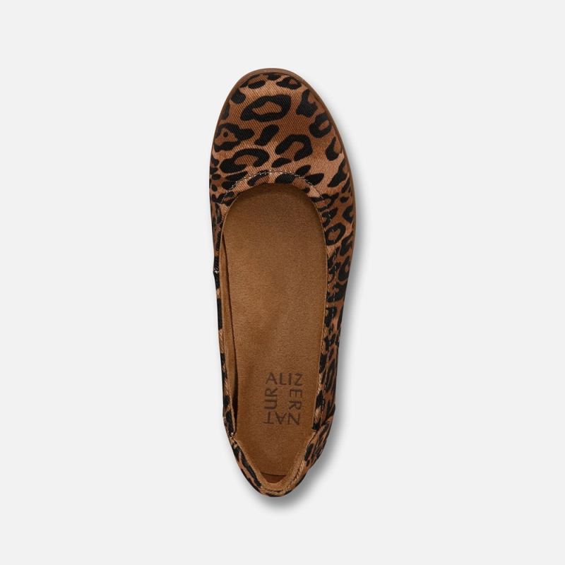 Naturalizer Women's Flexy Flat - Leopard Print Fabric