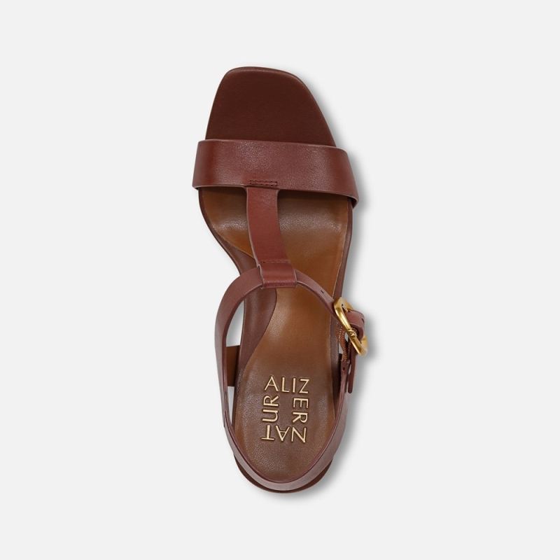 Naturalizer Women's Jordis Dress Sandal - Cappuccino Brown Leather