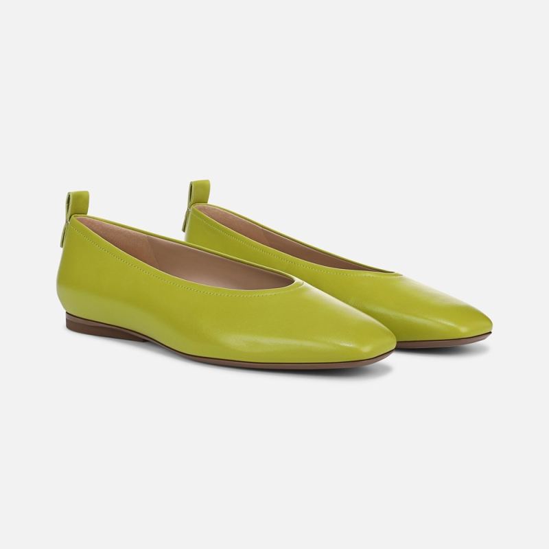 Naturalizer Women's 27 Edit Carla Flat - Chartreuse Green Leather