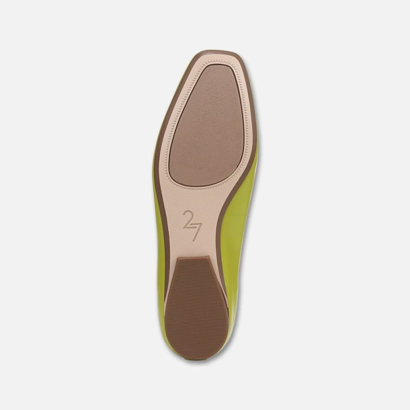 Naturalizer Women's 27 Edit Carla Flat - Chartreuse Green Leather